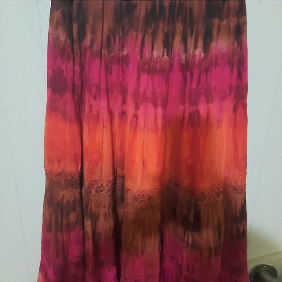 R.Q.T bohemian style maxi tie dye skirt - Picture 3 of 8